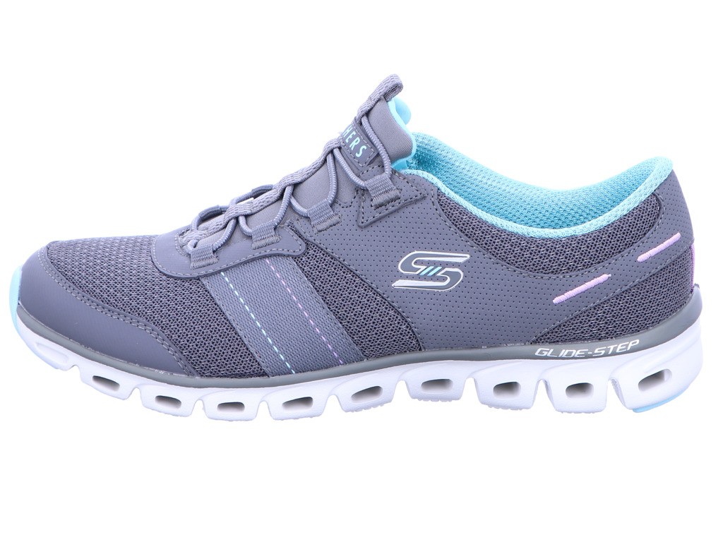 SKECHERS Komfort Schnürer bunt GLIDE STEP - JUST BE YOU,Grau