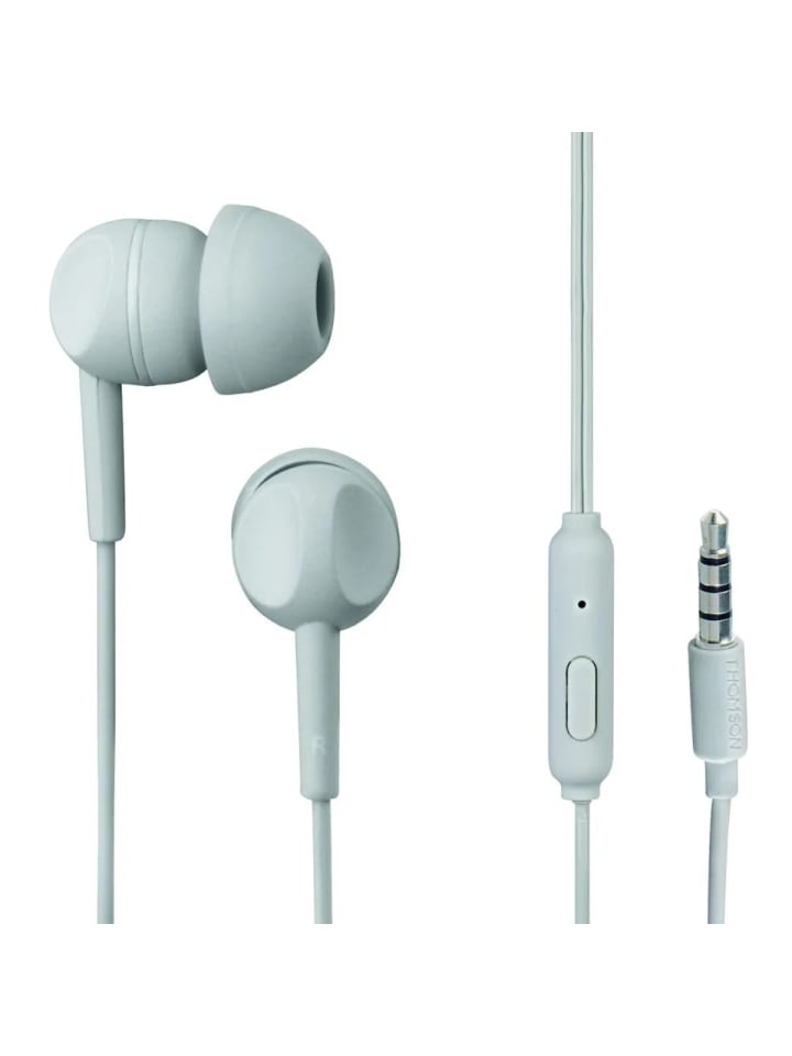 COFI 1453 Kabelgebundene Ohrhörer Klinke 3,5 mm mit Mikrofon In-Ear-Kopfhörer in Grau günstig kaufen 120 cm