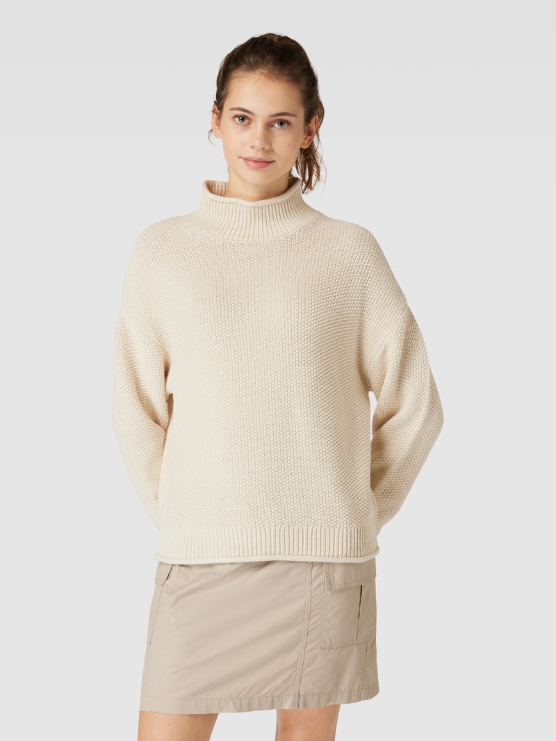 Strickpullover mit Turtleneck Modell 'MALVA' in offwhite