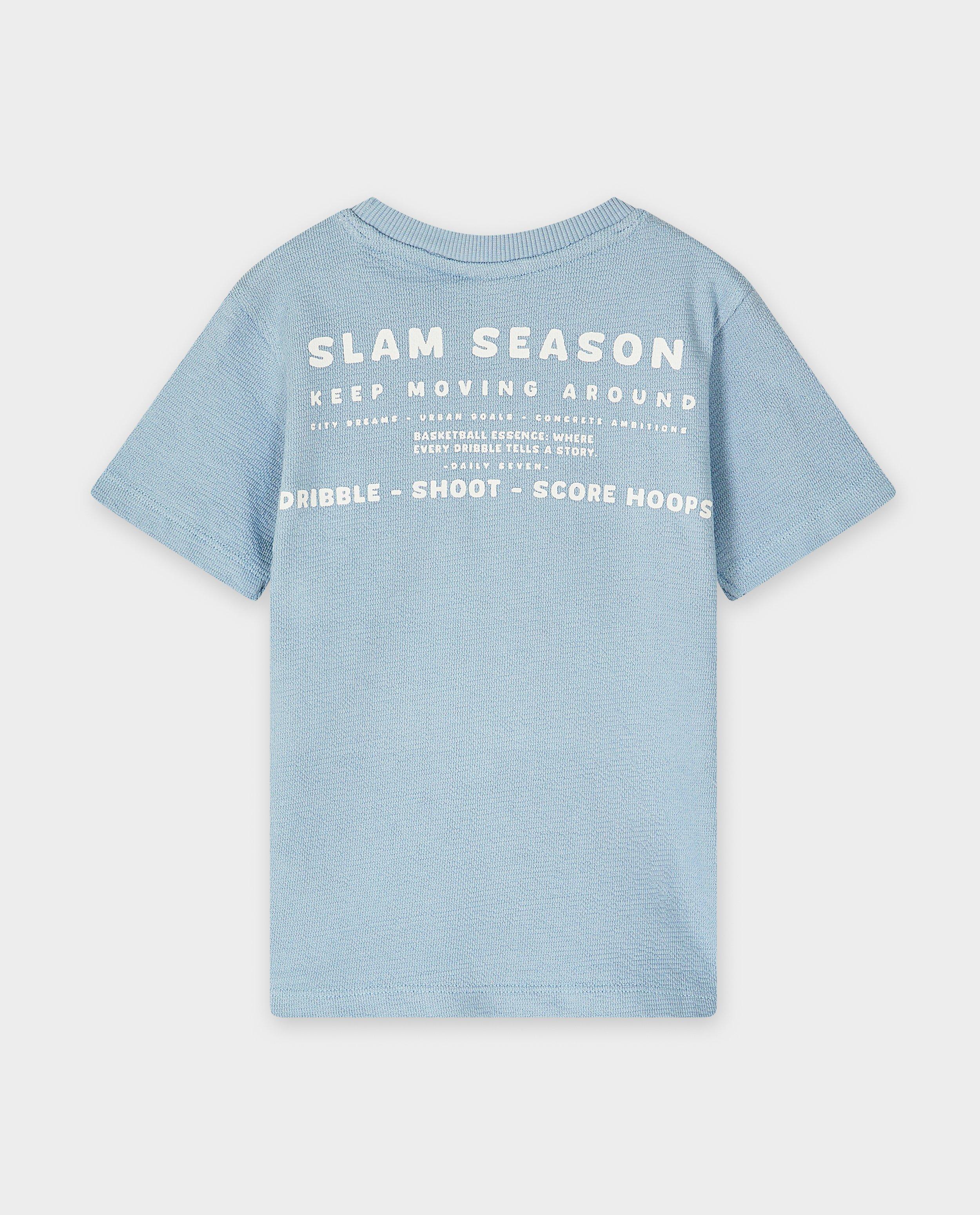 Tricou albastru texturat Daily 7