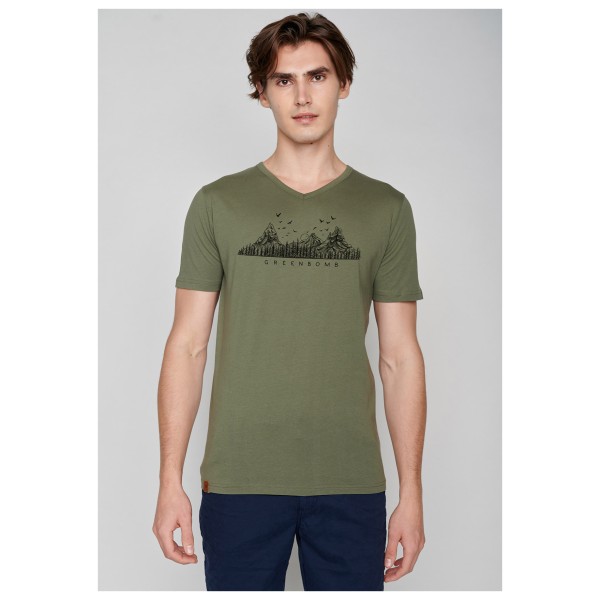 GreenBomb - Nature Mountain Logo (Peak) - T-Shirt
