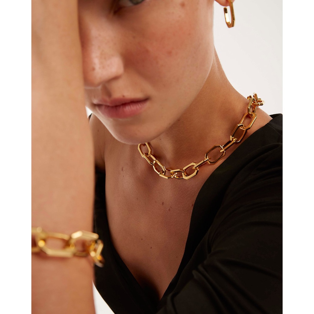 P D Paola Chaînette Laiton collier