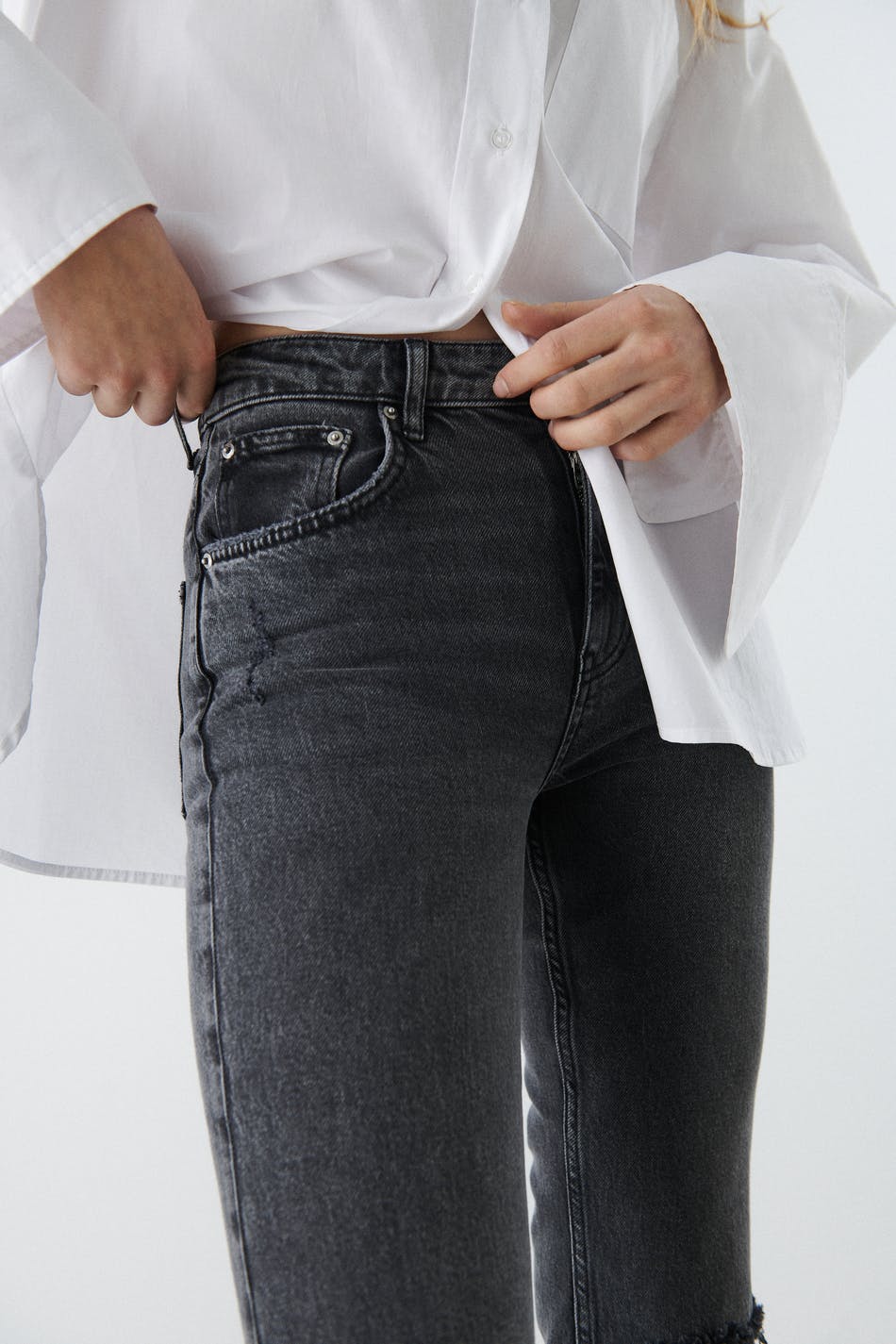 Full length flare jeans