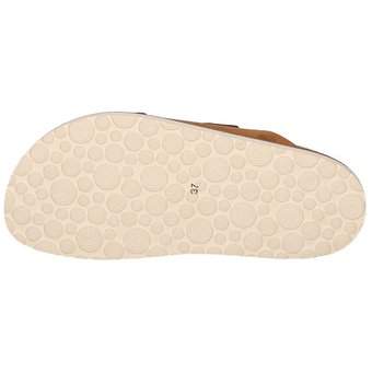 Genuins Hawaii Velour Pantolette in braun