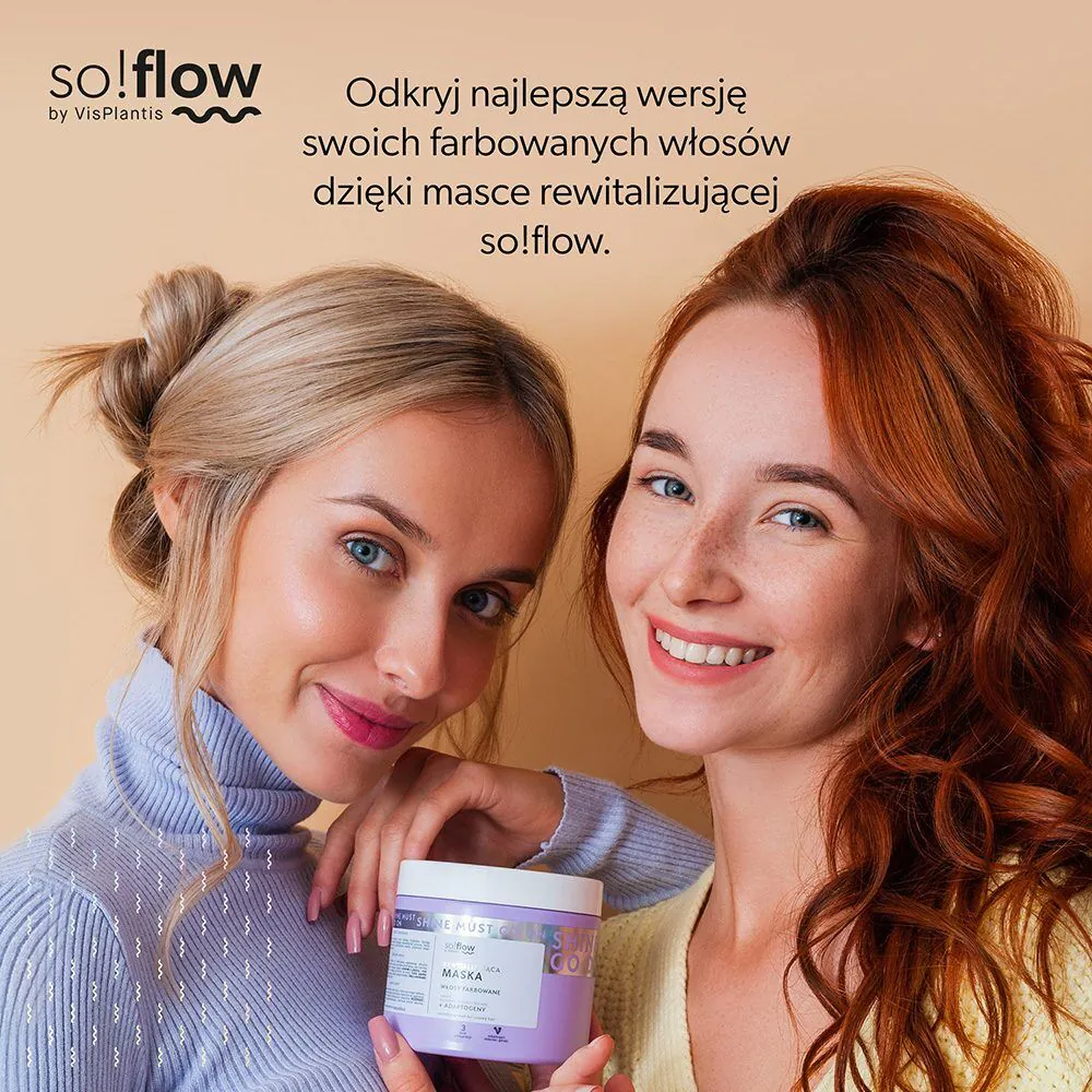 So!Flow atgaivinamoji kaukė dažytiems plaukams 400ml