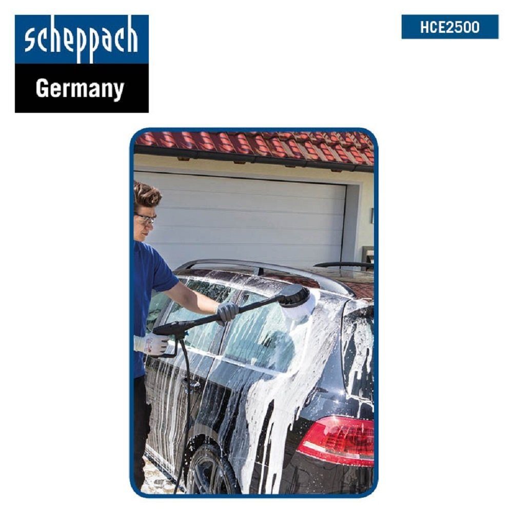 Scheppach Hochdruckreiniger Hochdruckreiniger HCE2500 SE inkl.10-teiliges Set, (10 tlg), Ideal für den mobilen Einsatz