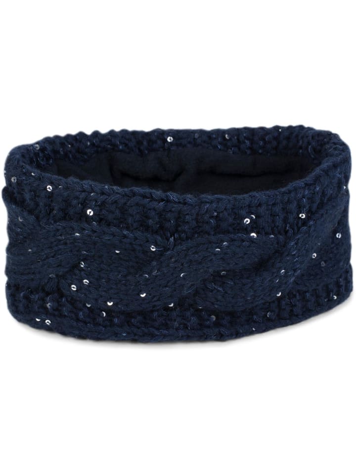 styleBREAKER Strick Stirnband in Dunkelblau günstig kaufen onesize