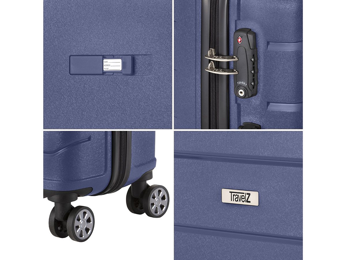 TravelZ Big Bars 2-teiliges TSA Kofferset