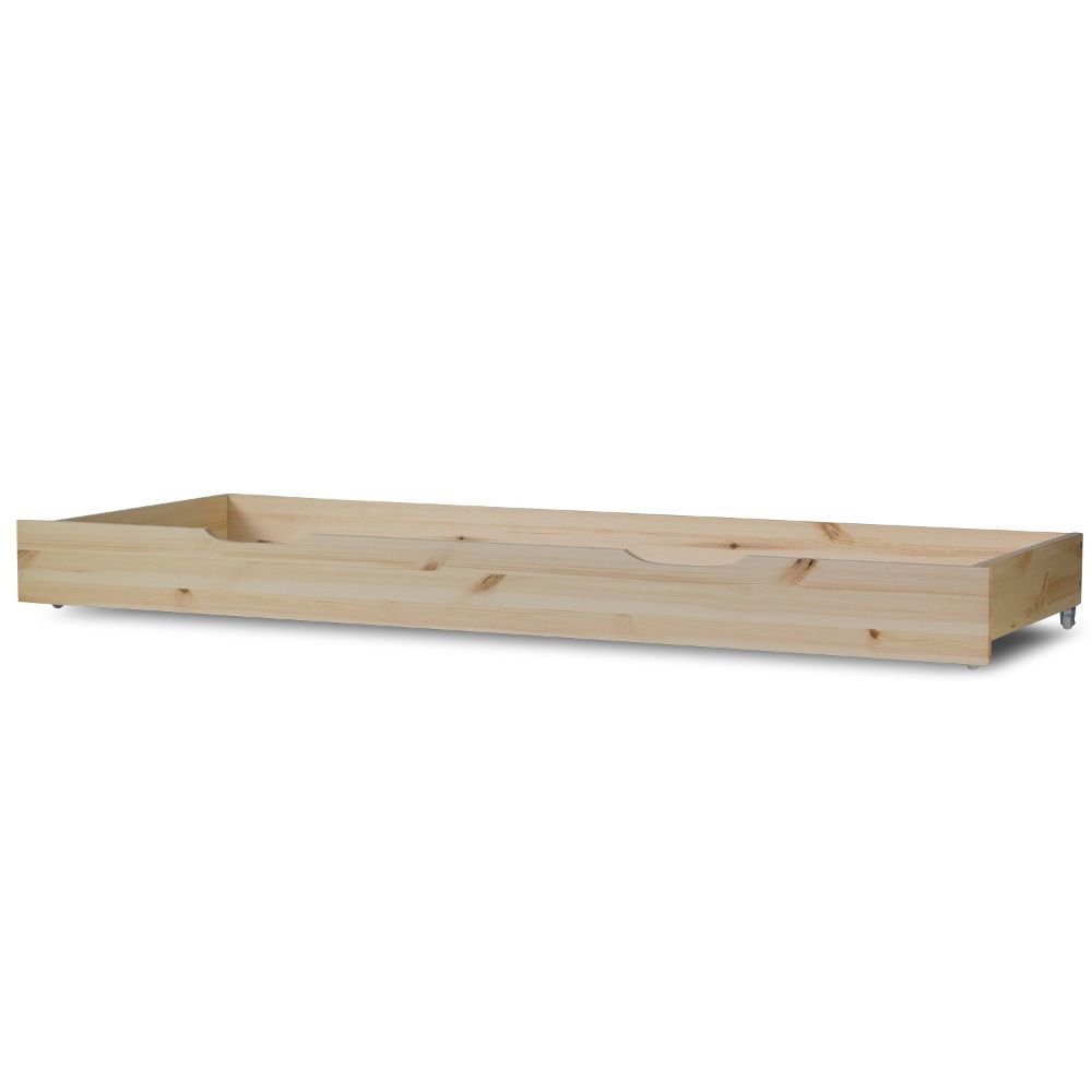Homestyle4u Bettschubkasten Bettkasten Holz Aufbewahrung mit Rollen Bett