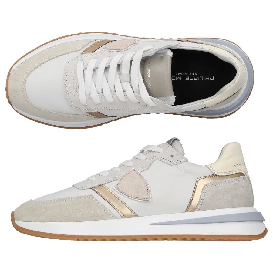 Philippe Model - Sneaker low TROPEZ 2.1 Veloursleder Nylon - weiß