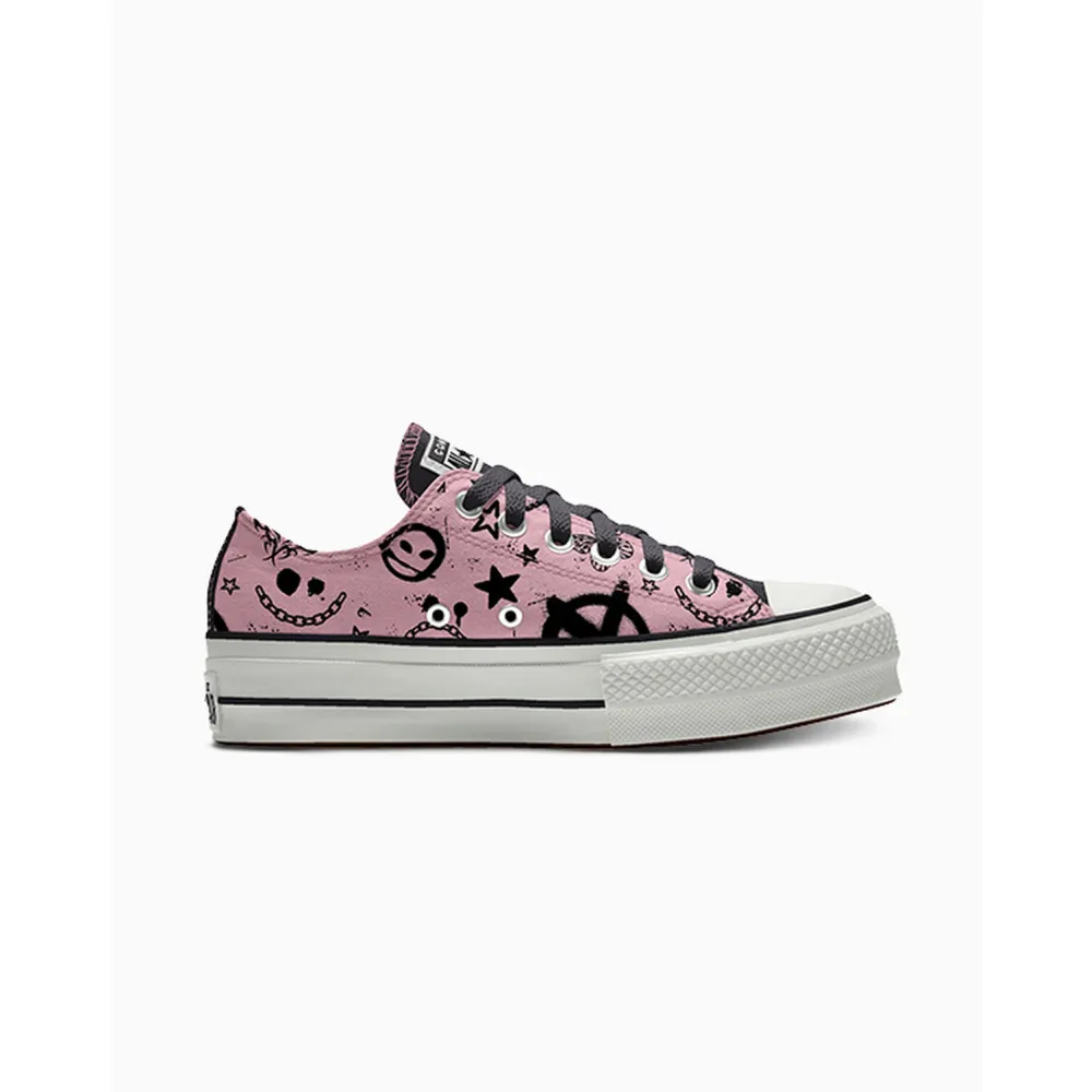 Converse Custom Chuck Taylor All Star Lift Platform Canvas By You 171210CSP24_SUNRISEPINK_MALLRAT_P / pink