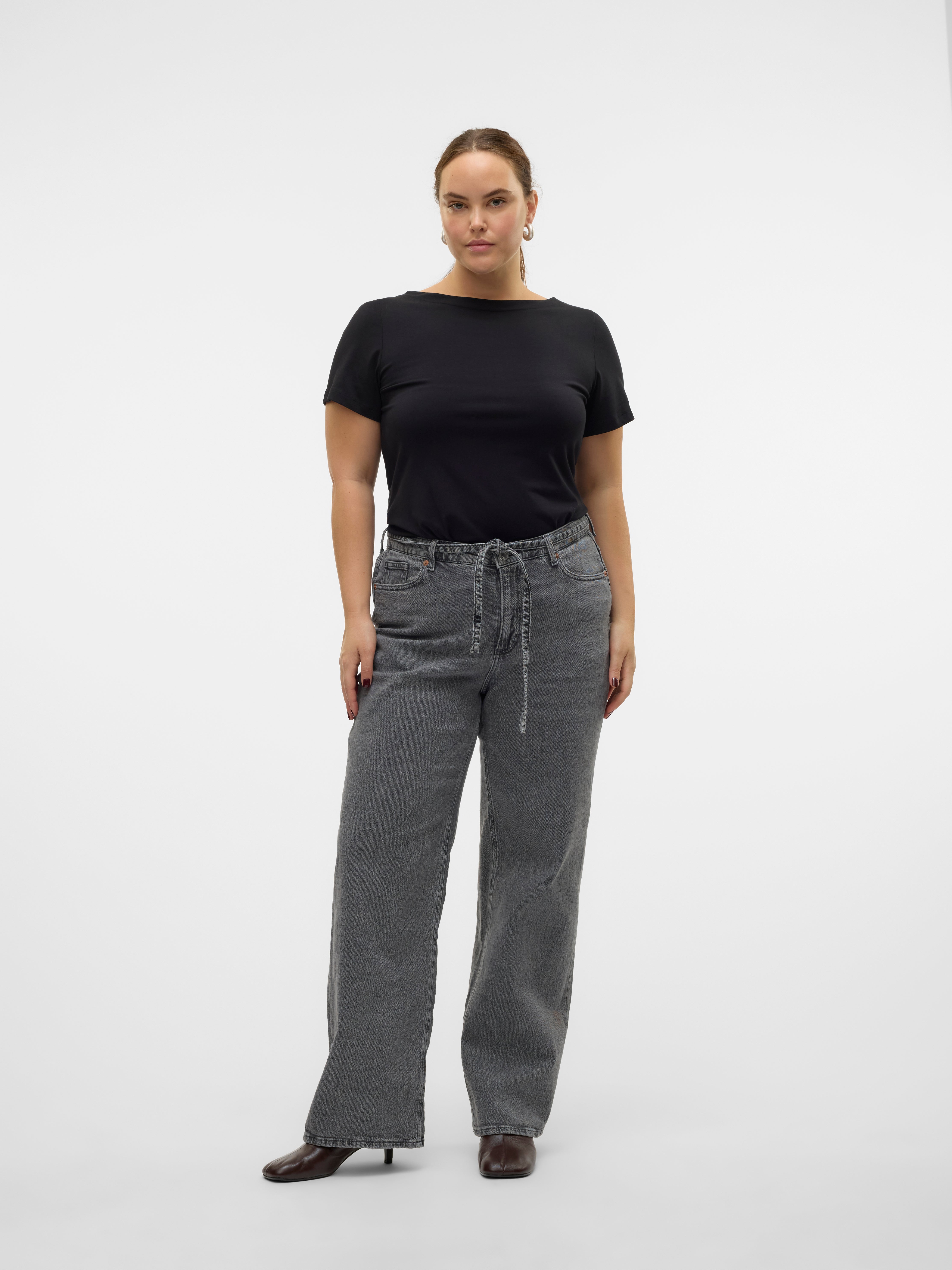 VMCTESSA Hohe Taille Weiter Beinschnitt Jeans