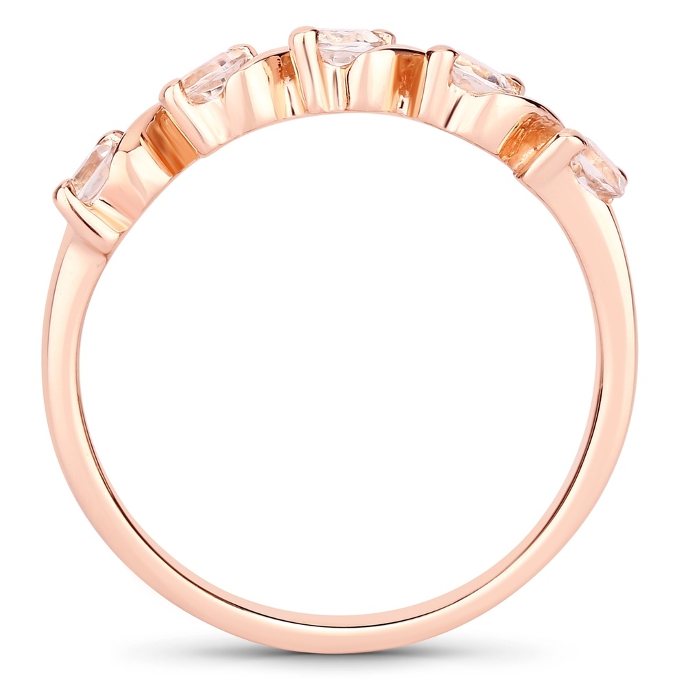 Rafaela Donata Bague Argent sterling Morganite en Or rose Bague