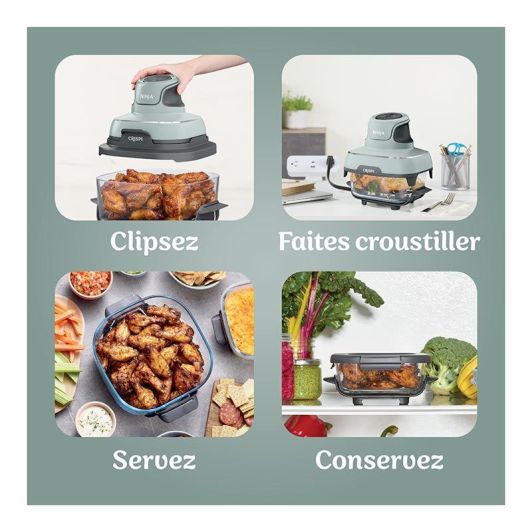 NINJA Crispi FN101EUSG Airfryer - Frytownica na gorące powietrze