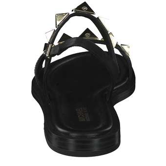 Michael Kors Wren Flat Sandal in schwarz