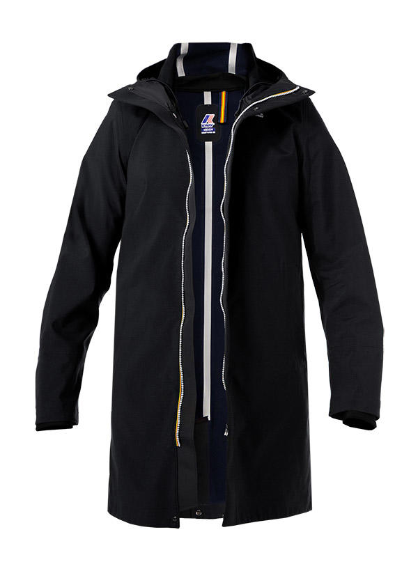 K-WAY, Regenjacke, Mikrofaser, schwarz