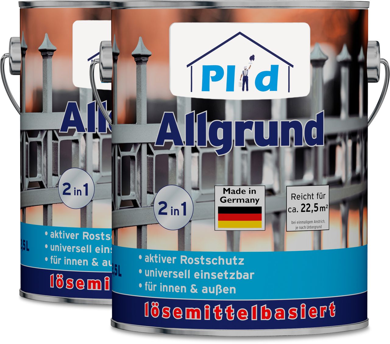 Plid Premium Allgrund Rostgrundierung Grundierung Weiß
