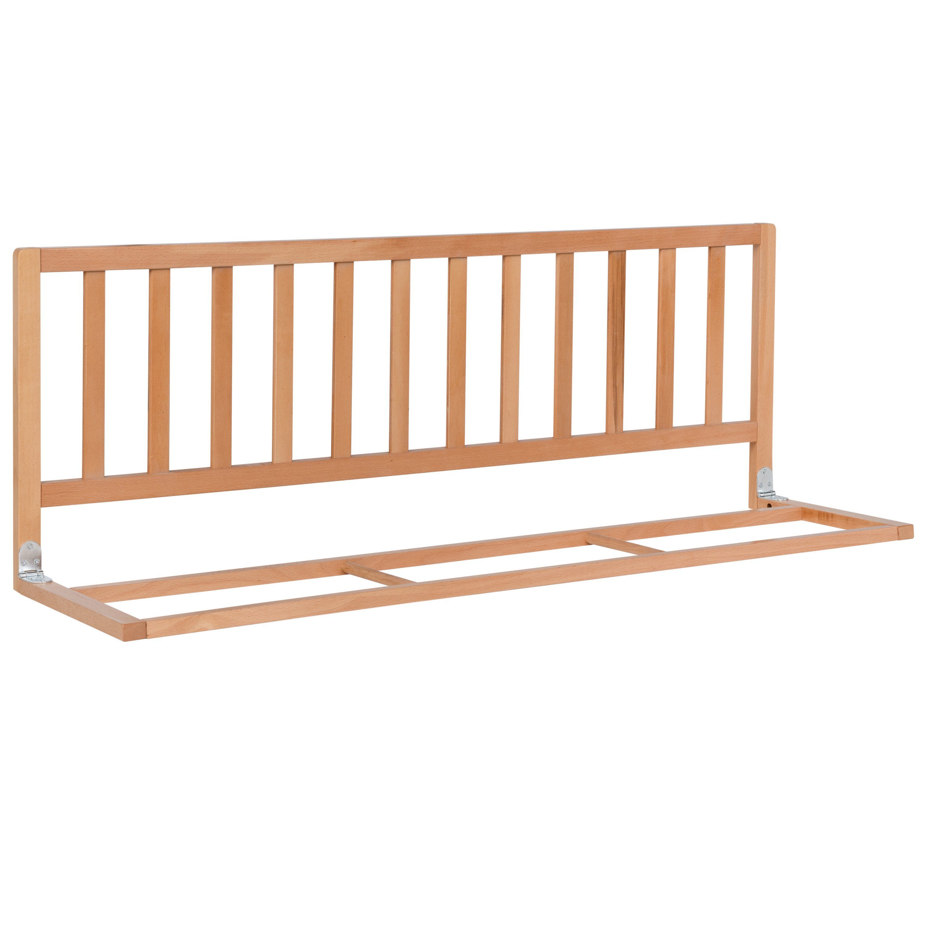 ib style Bettschutzgitter Bettgitter Pino 120cm natur, Bettschutzgitter - Rausfallschutz - Holzgitter
