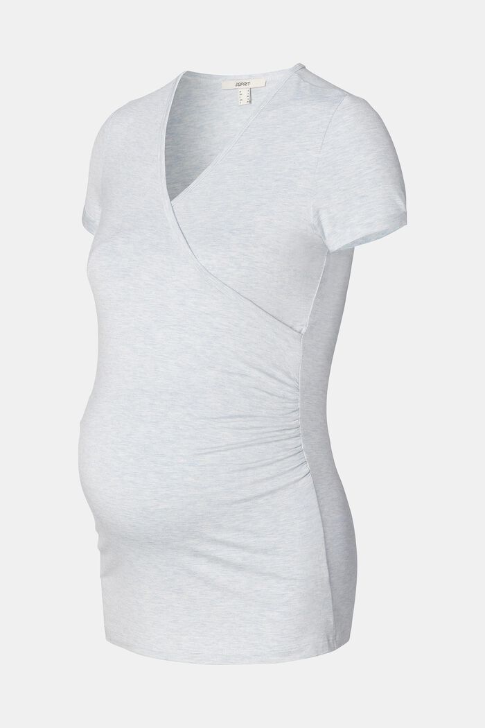 T-Shirt im Wickel-Design