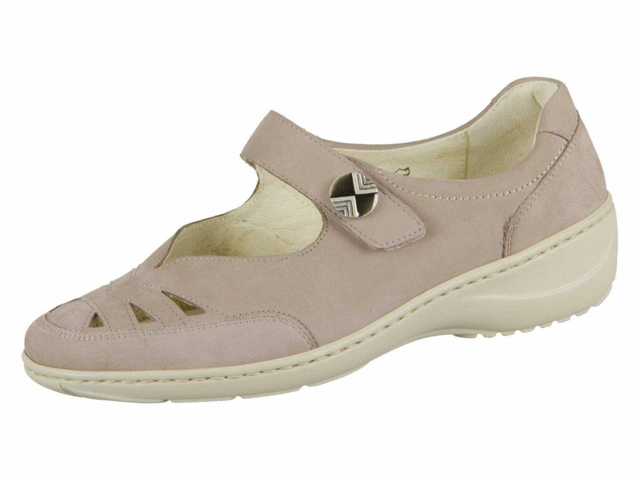 WALDLÄUFER Komfort Slipper taupe 607309