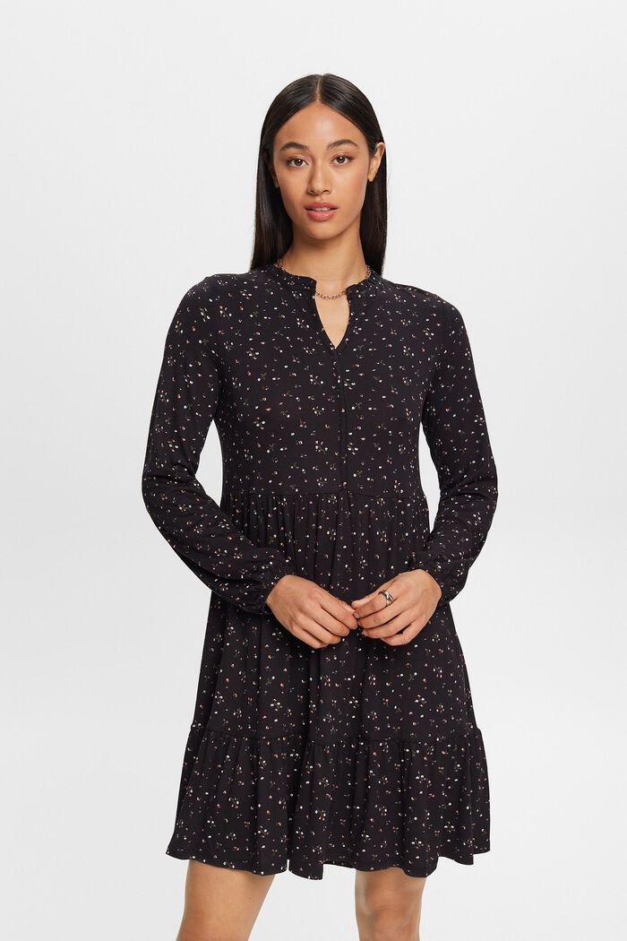 Kleid aus Crêpe-Jersey, LENZING™ ECOVERO™