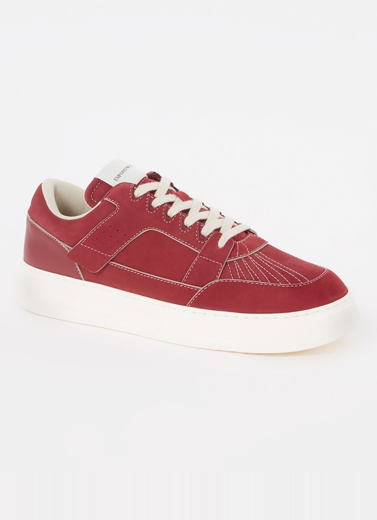 Αθλητικά παπούτσια Emporio Armani από nubuck με λογότυπο