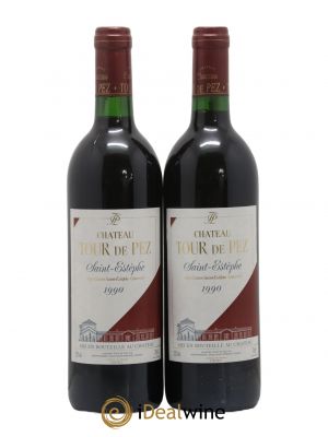 Château Tour de Pez Cru Bourgeois  1990 - Lot de 2 Bouteilles