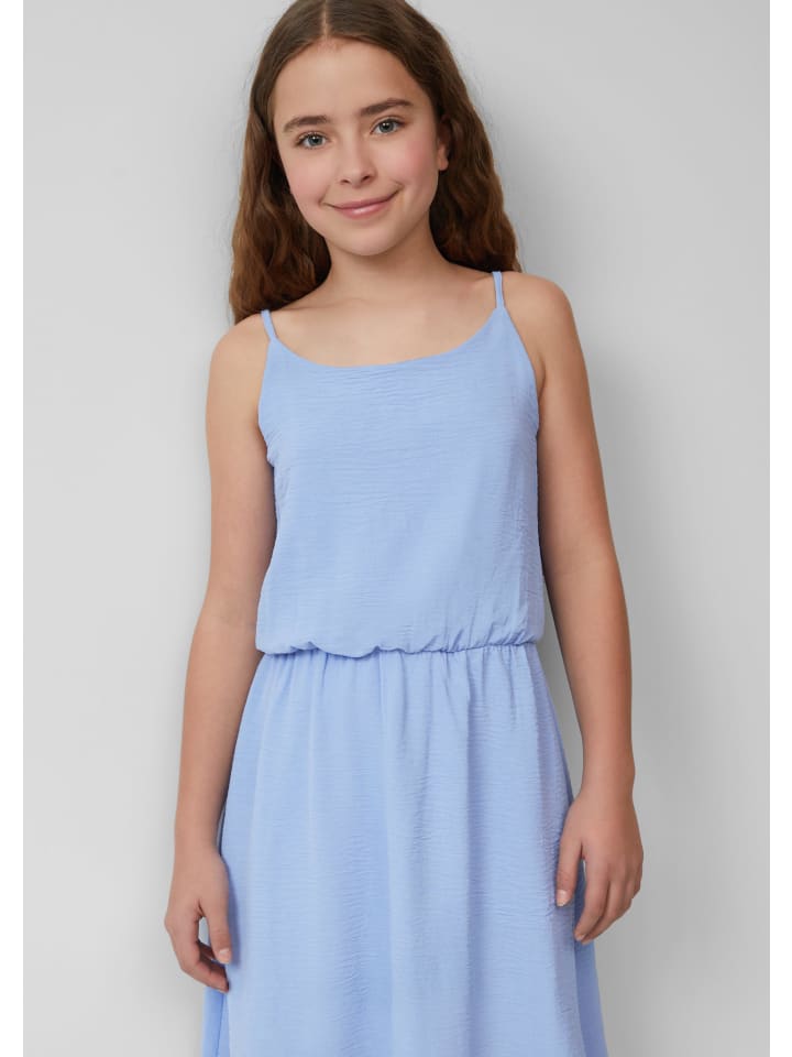 s.Oliver Kleid lang in Blau günstig kaufen