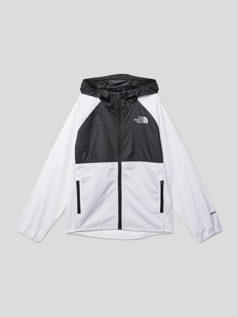 Jacke in Two-Tone-Machart Modell 'NEVER STOP' in weiß
