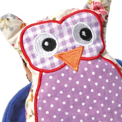 Aumüller Baldrian-Katzenspielkissen Patchwork-Eule