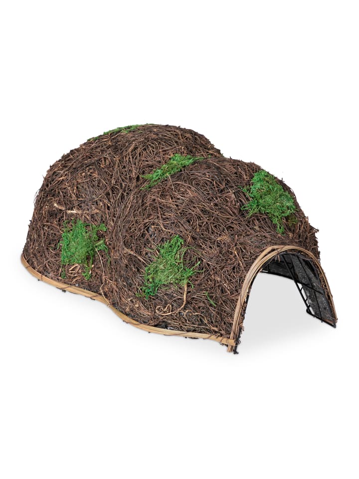 relaxdays Igelhaus in Braun - (B)32 x (H)21 x (T)48 cm günstig kaufen onesize