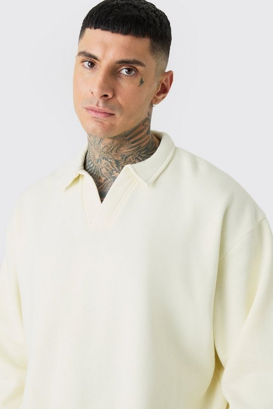 Tall Oversize Rugby-Poloshirt