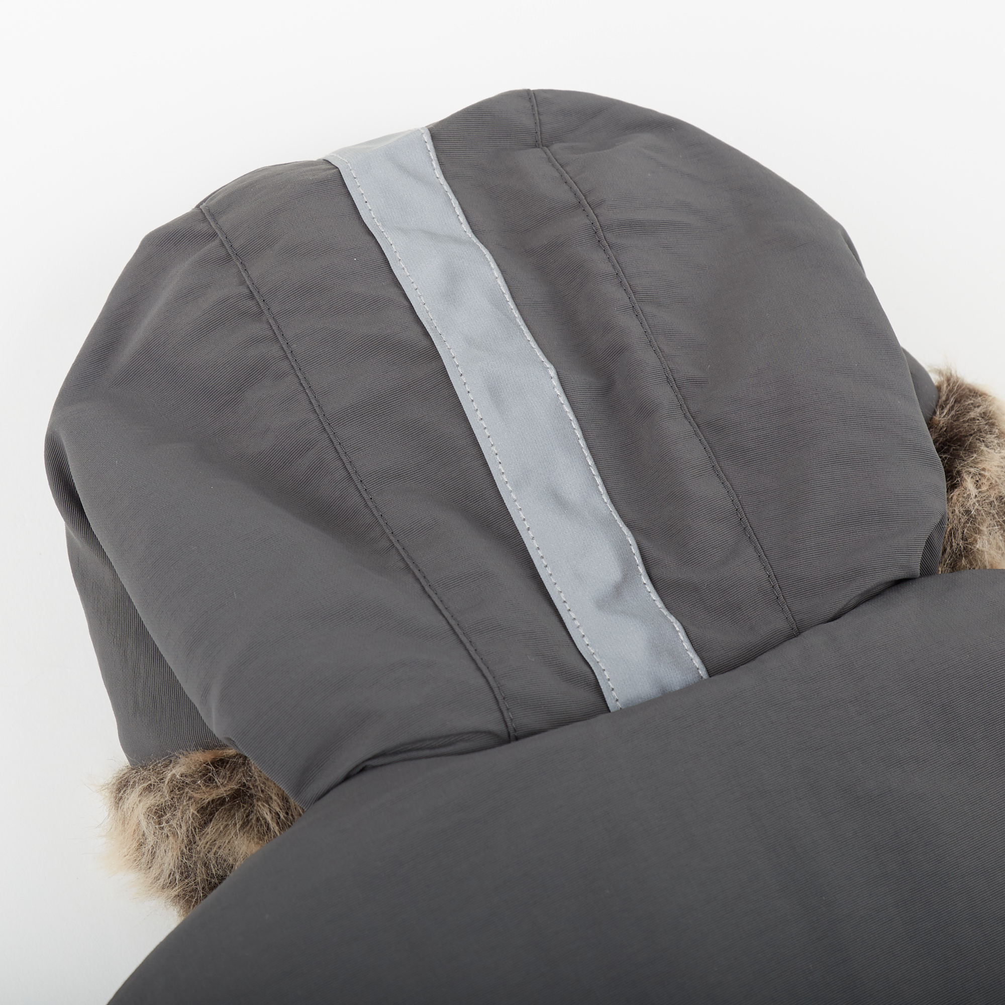 Wattierte Baby Winterjacke in Grau