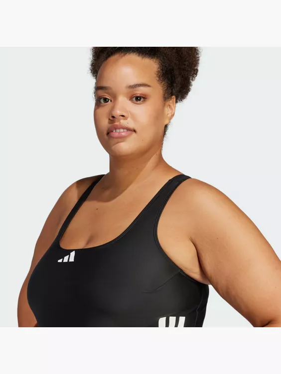 adidas 3-Streifen C-Back Badeanzug – Große Größen