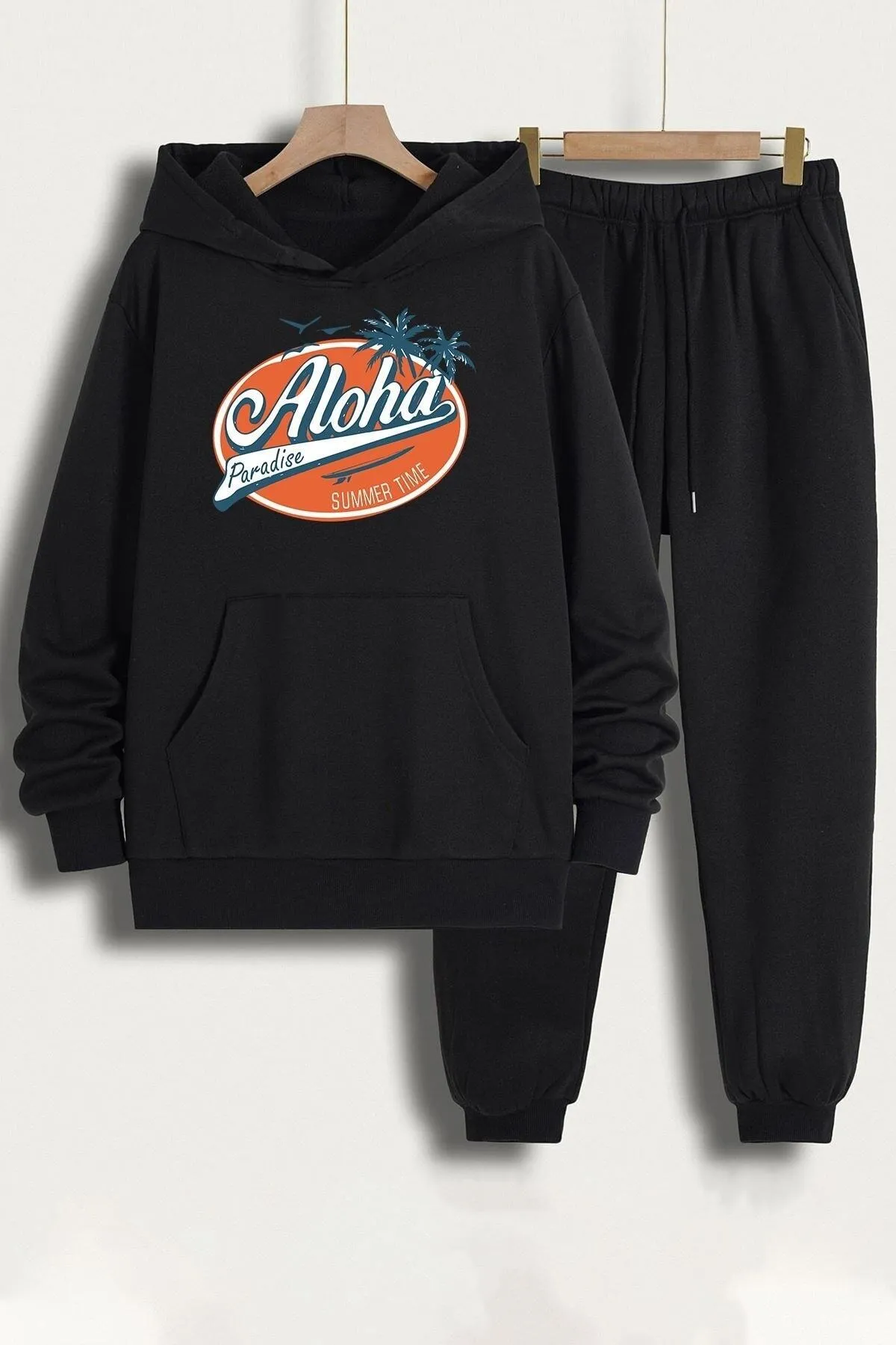 uyguntarz  Unisex-Trainingsanzug-Set mit Aloha-Aufdruck