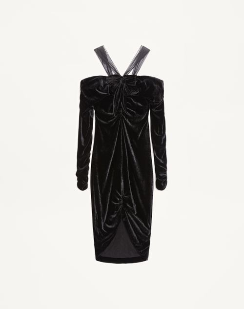 Vestido midi de veludo
