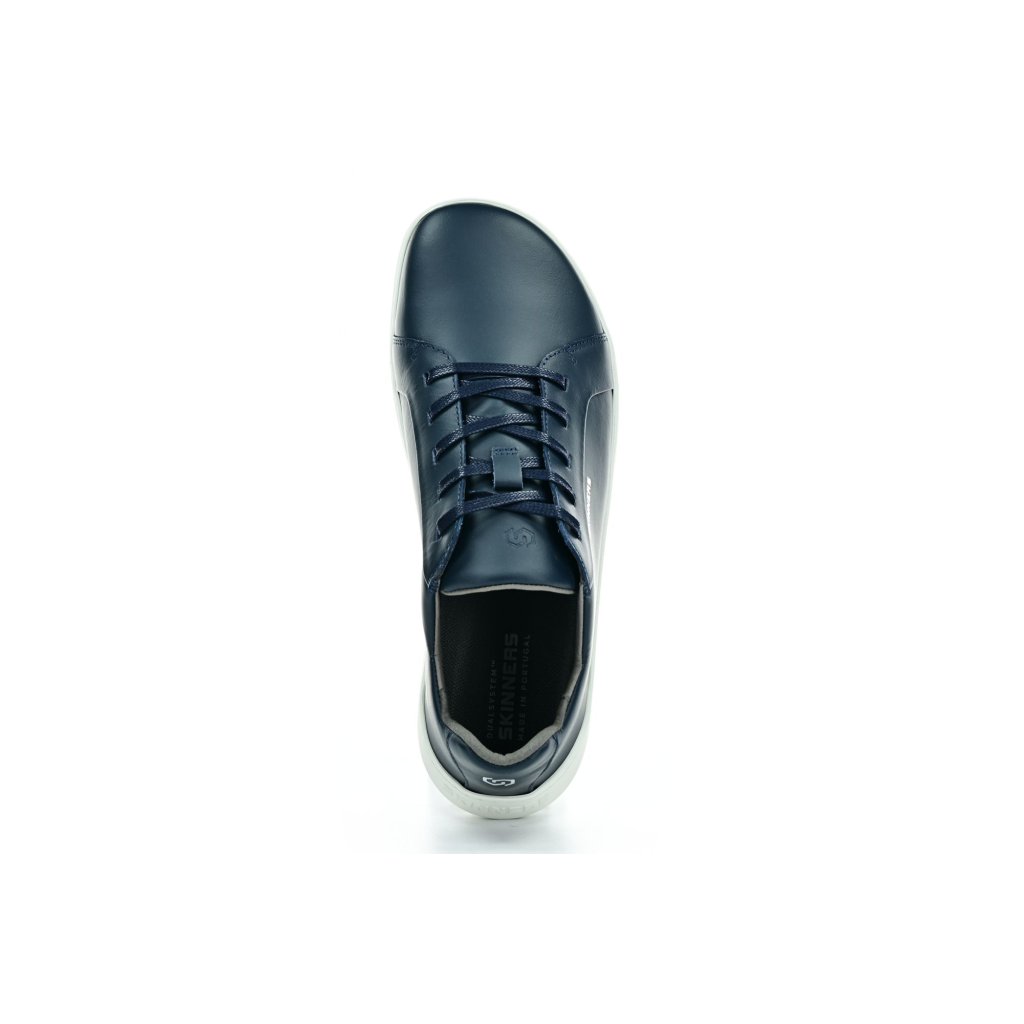 Skinners Moonwalker Leather Dark Blue Barfußsneakers