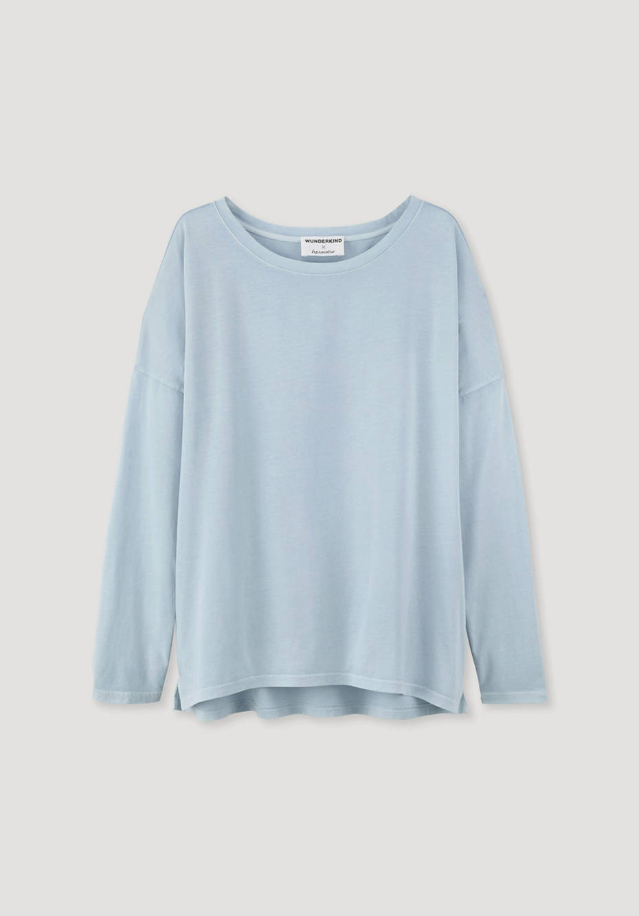 WUNDERKIND X HESSNATUR Longsleeve Mineral Dye aus reiner Bio-Baumwolle