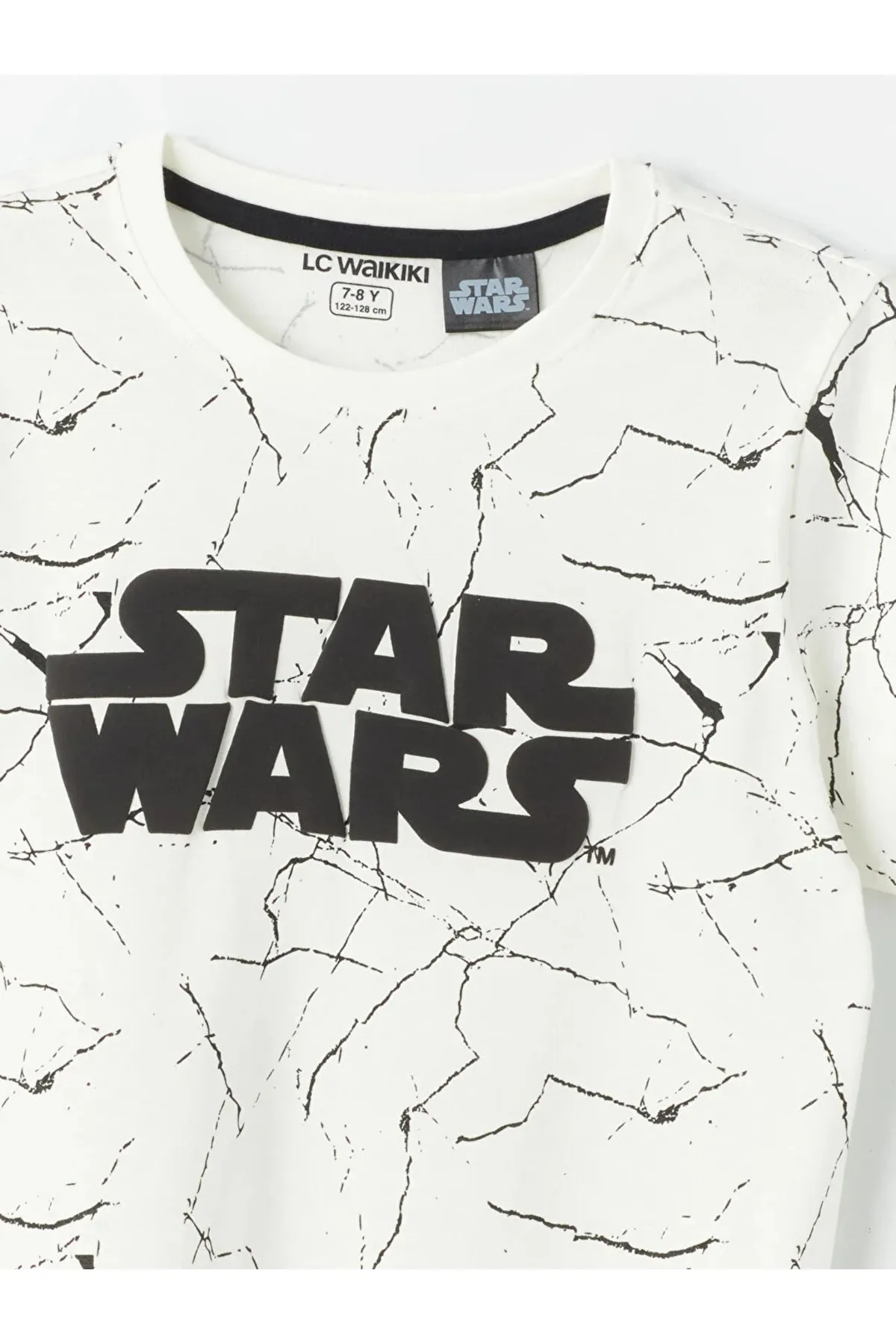LC Waikiki  LCW Kinder-Pyjama-Set mit Rundhalsausschnitt, Star Wars-Motiv, kurzärmelig und Shorts