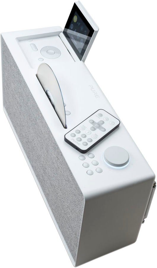 Pure Evoke Home Digitalradio (DAB) (Digitalradio (DAB), FM-Tuner, Internetradio, 100 W, zusätzliches CD Laufwerk)