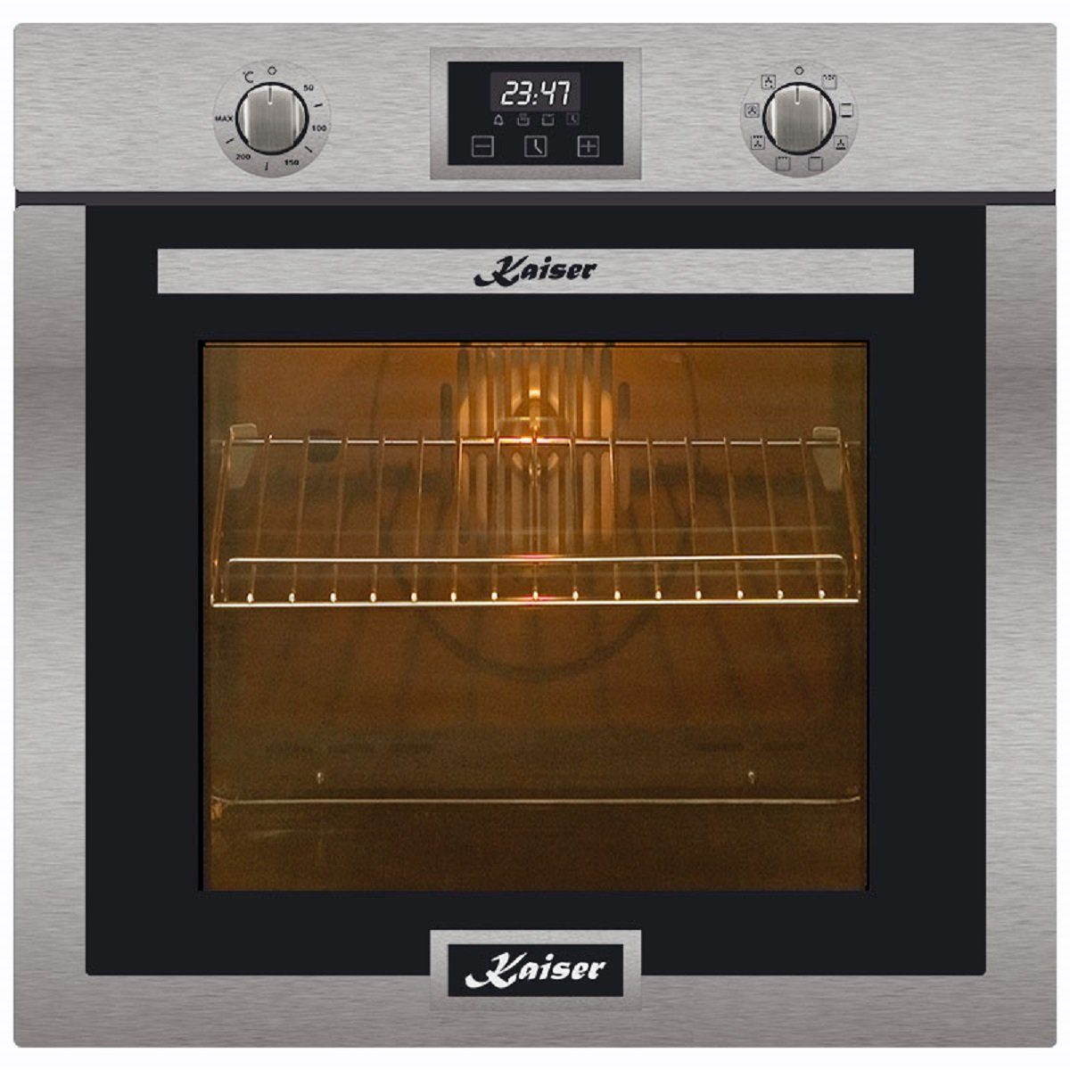 Kaiser Küchengeräte Backofen EH 6323/14, Autark, Edelstahl, Elektro Backofen,10 Funktionen 79 L