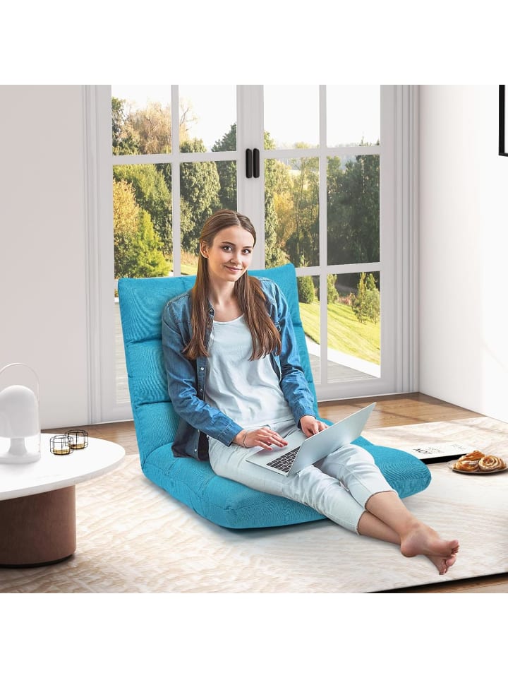 COSTWAY Bodenstuhl in Blau günstig kaufen onesize