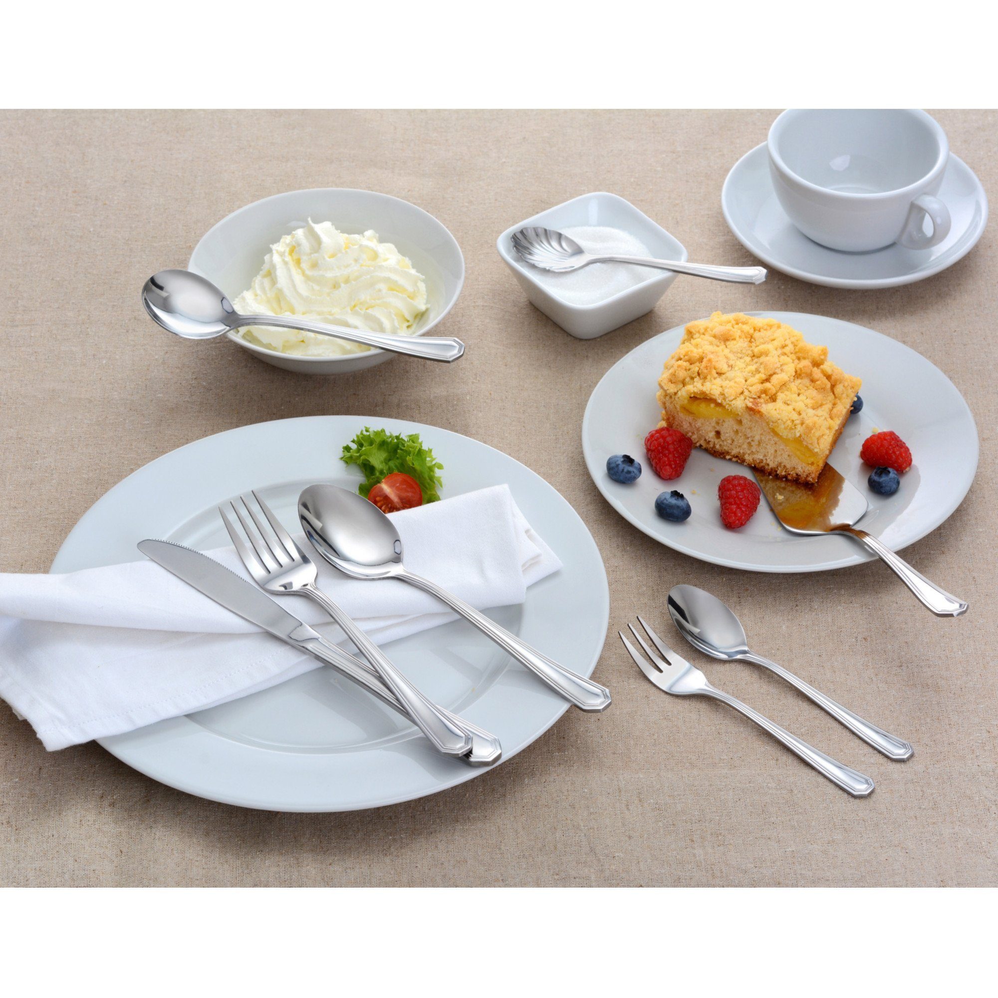 GRÄWE Besteck-Set GRÄWE Tafelbesteck 68-tlg., inkl. Koffer, für 12 Personen, Serie Madri