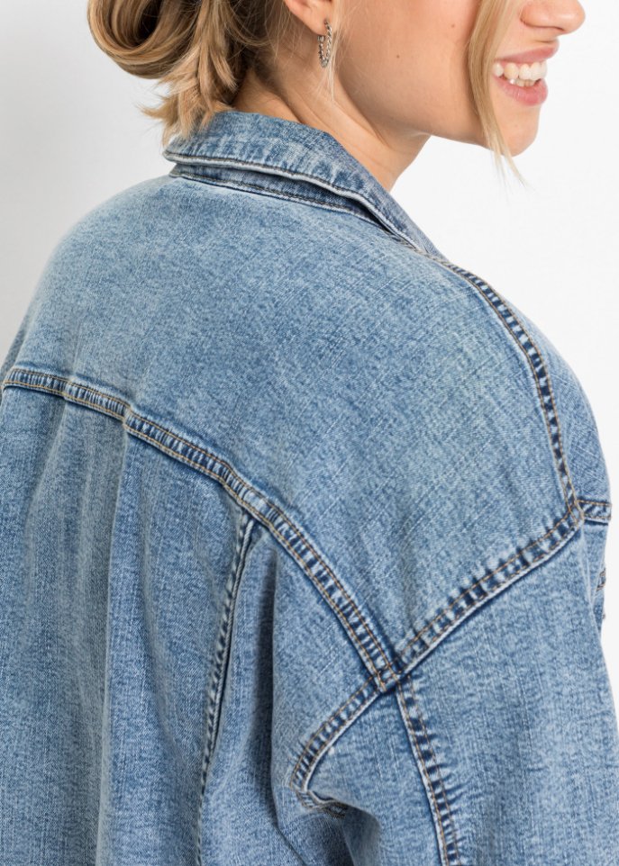Jeansjacke in Oversize
