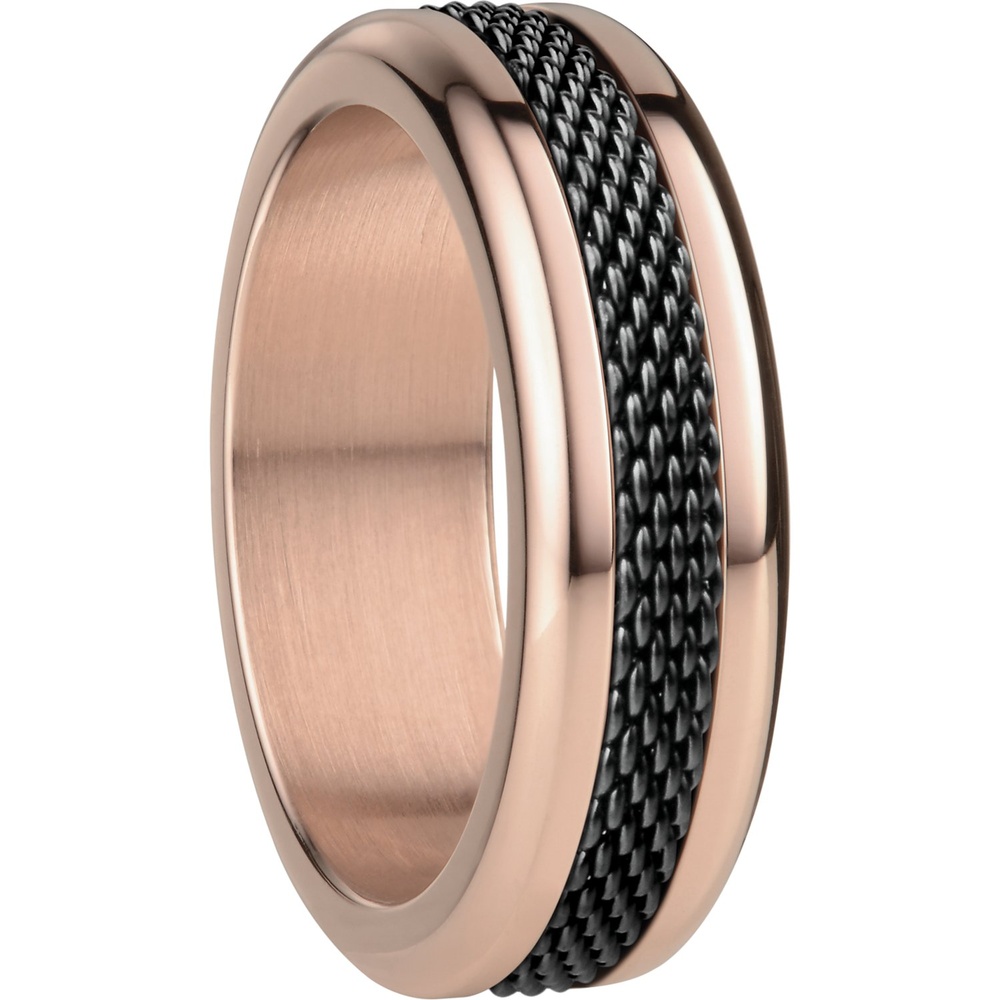 Bering Bague pour femme Acier inoxydable or rose Bague