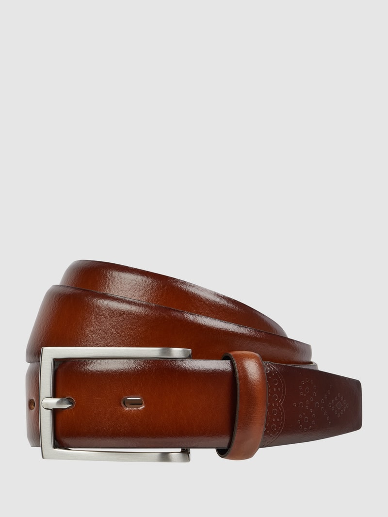 Gürtel aus Leder in cognac