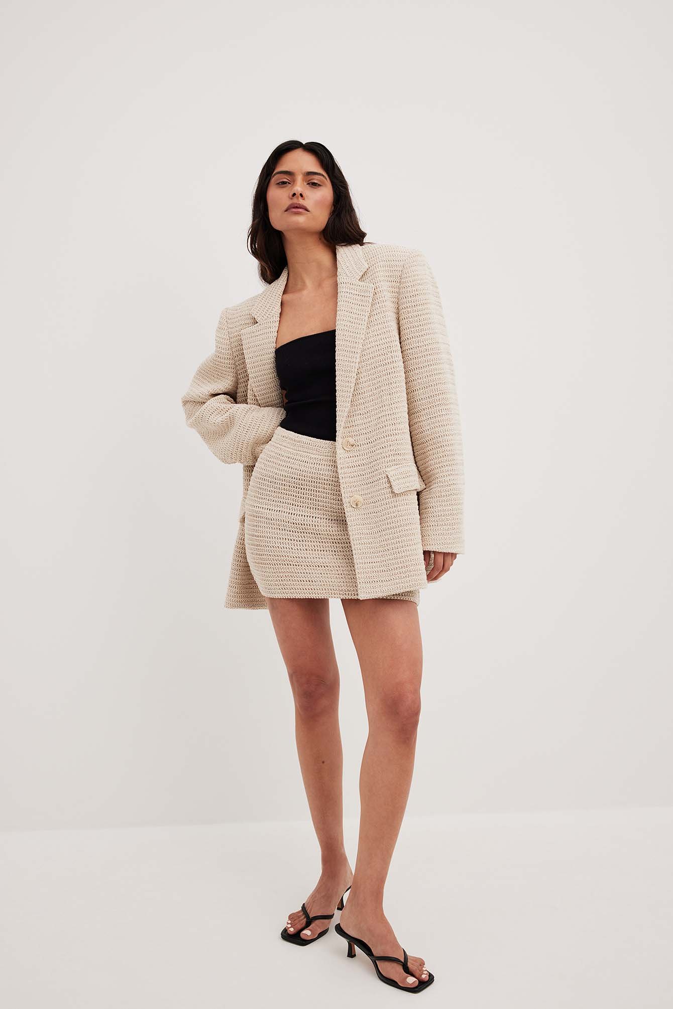 Gehäkelter Oversize-Blazer