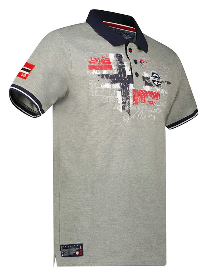Geographical Norway Poloshirt in Grau günstig kaufen