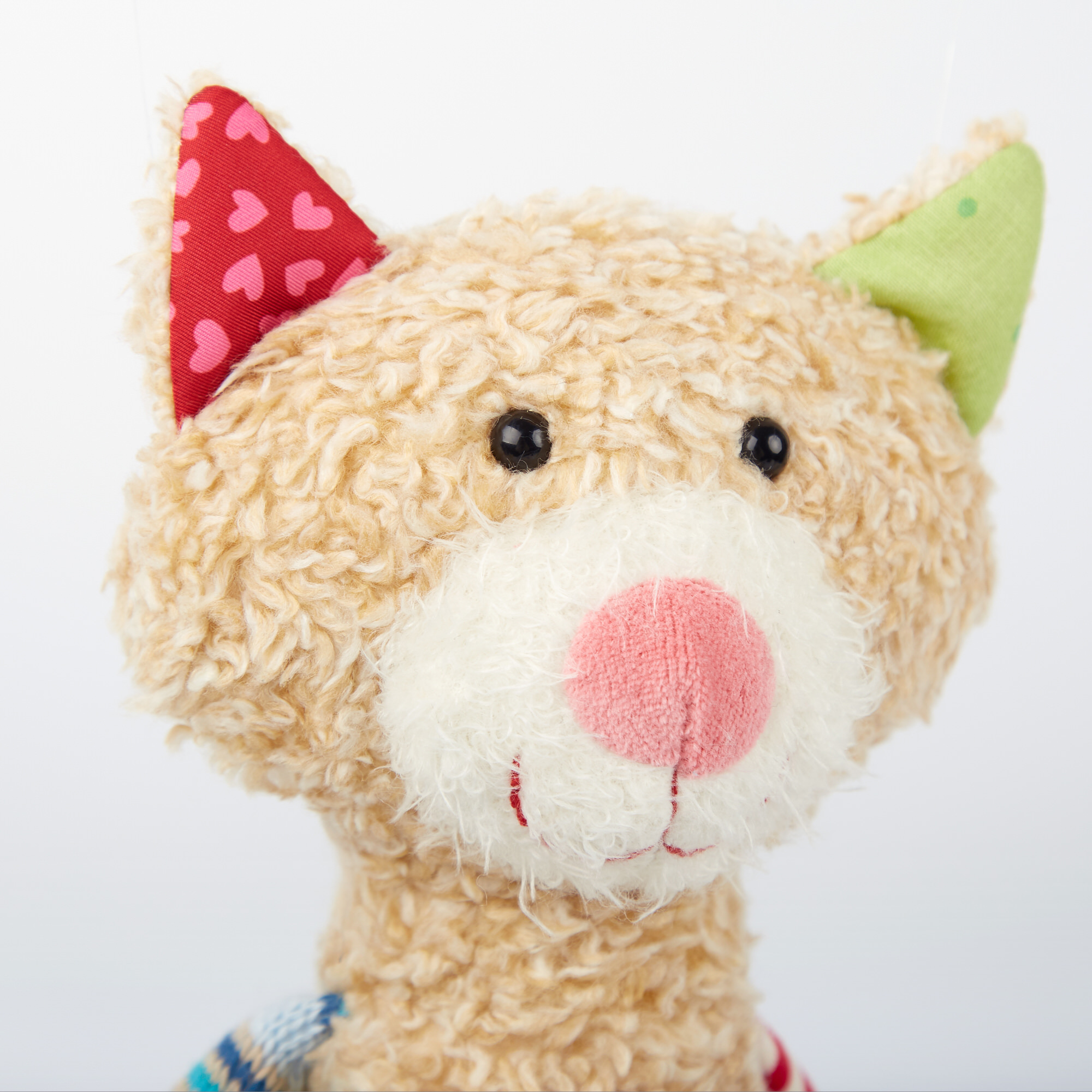 Kuscheltier Katze im Patchworkstyle