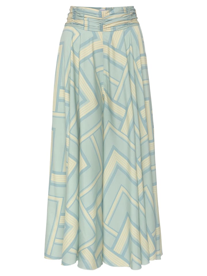 LASCANA Hosenrock in mint-gelb-blau bedruckt günstig kaufen